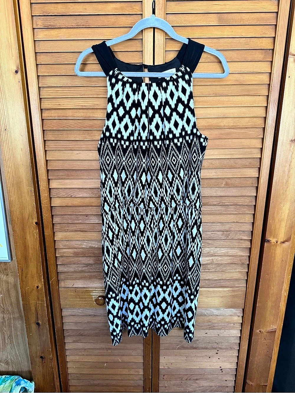 Dress Barn Women's Geometric Mini Dress Black & White Size 10